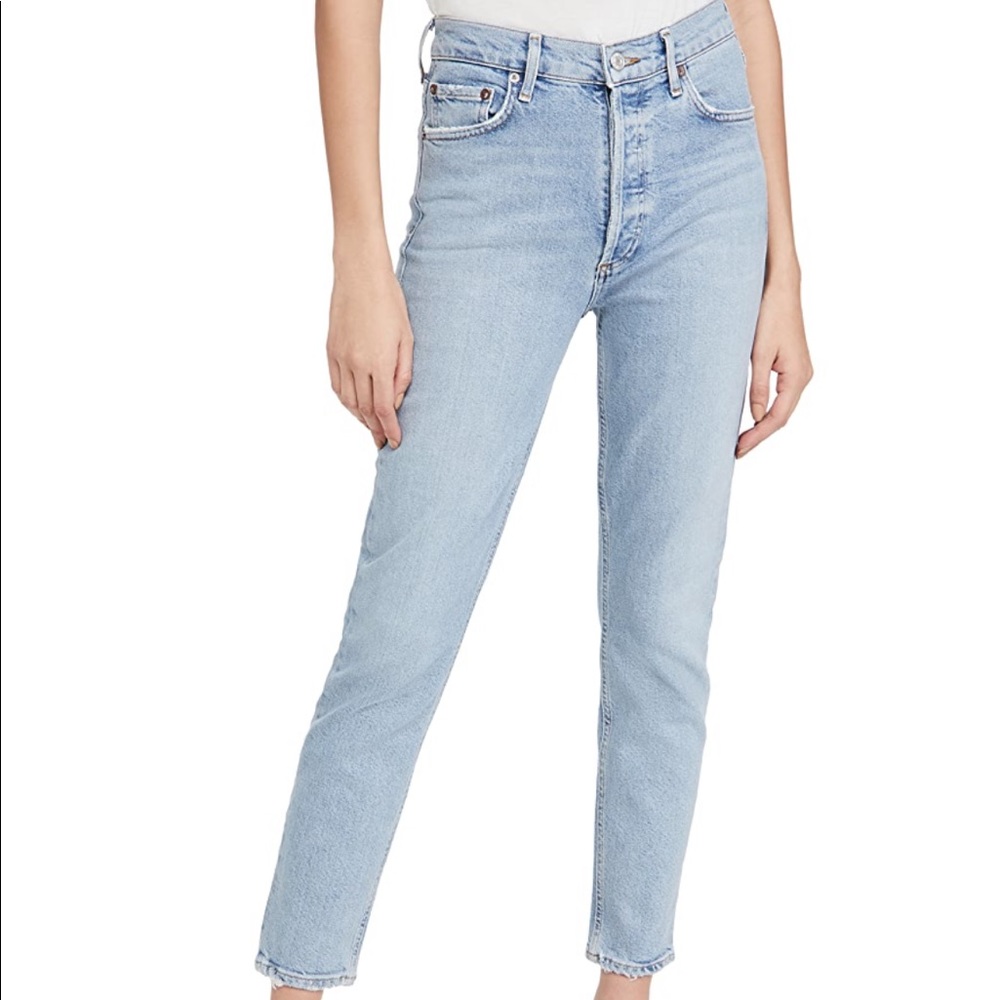 AGOLDE Nico High Rise slim fit jeans, size 23 in color: Cliffside
